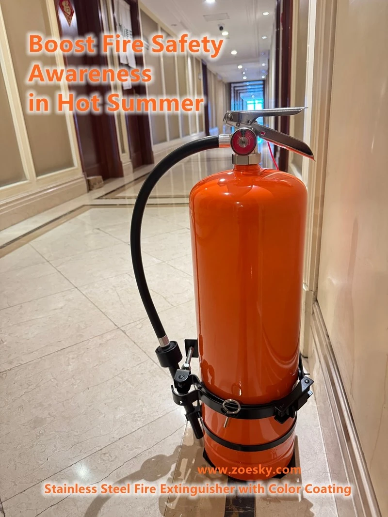 9kg Stainless Steel Fire Extinguisher with Color Coating 9kg Stainless Steel Fire Extinguisher with Color Coating